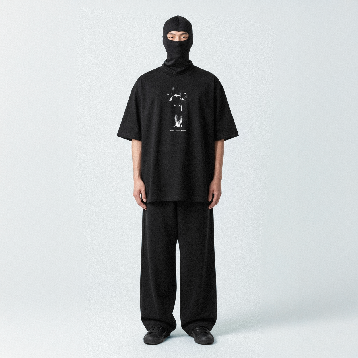 ESSENTIAL HEAVYWEIGHT T-SHIRT BLKWILD