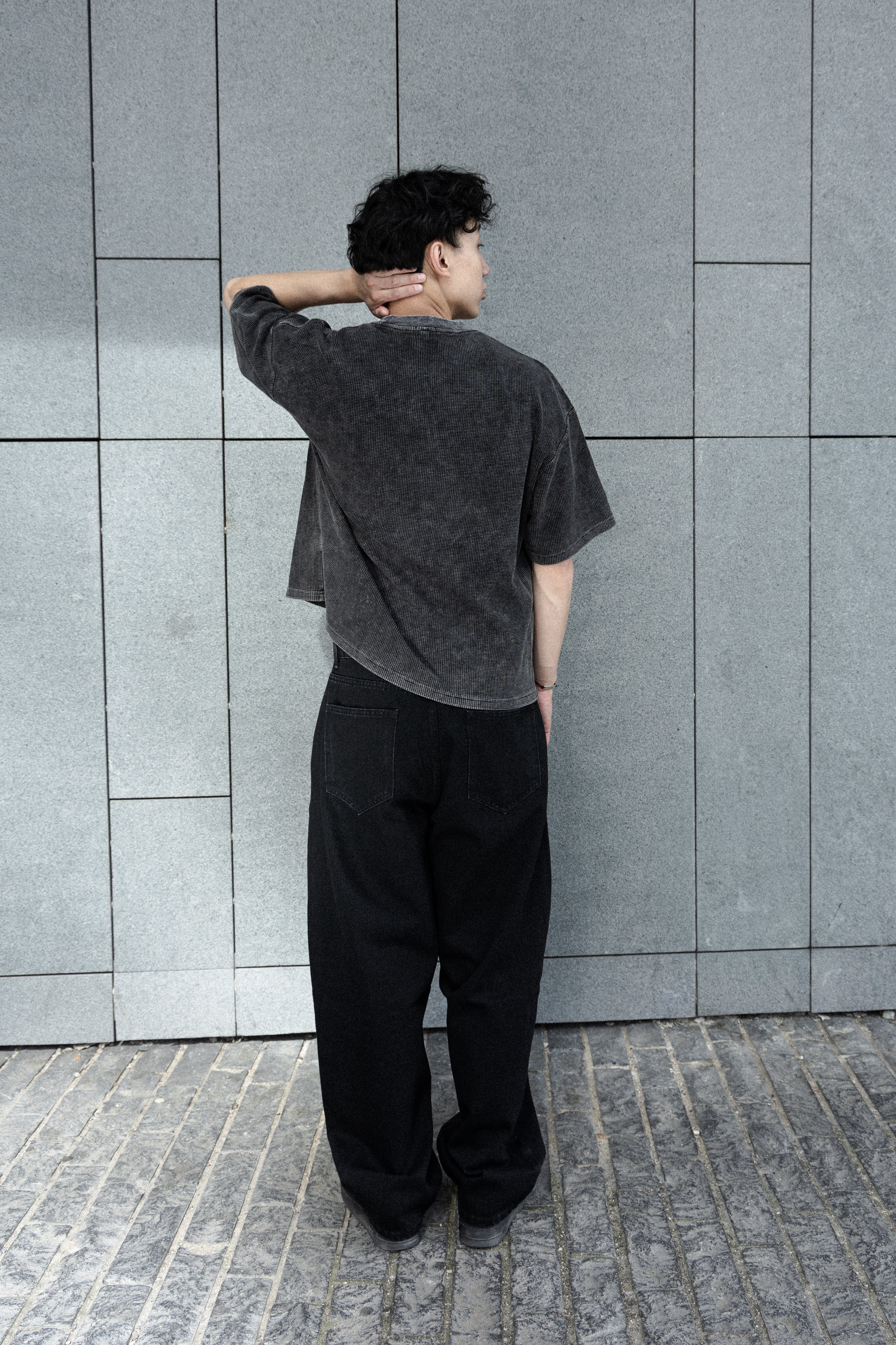 T-SHIRT GRIS BRUT