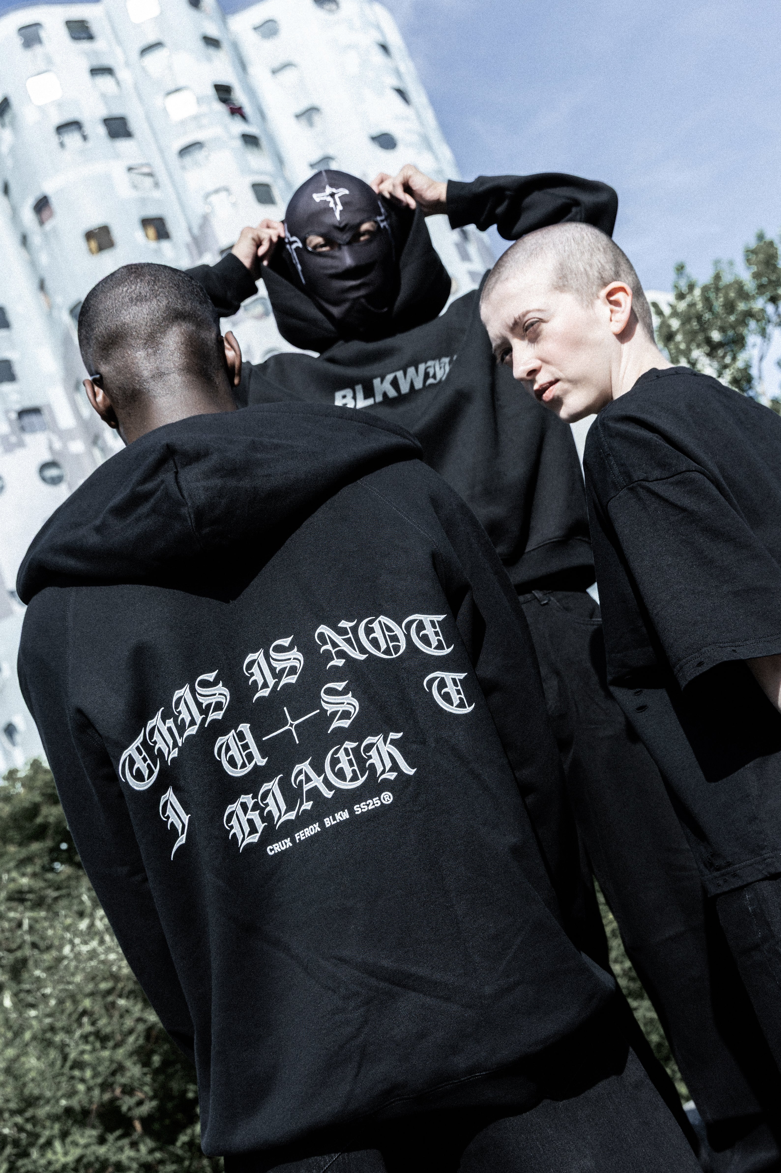 HOODIE THIS IS NOT JUST BLACK
