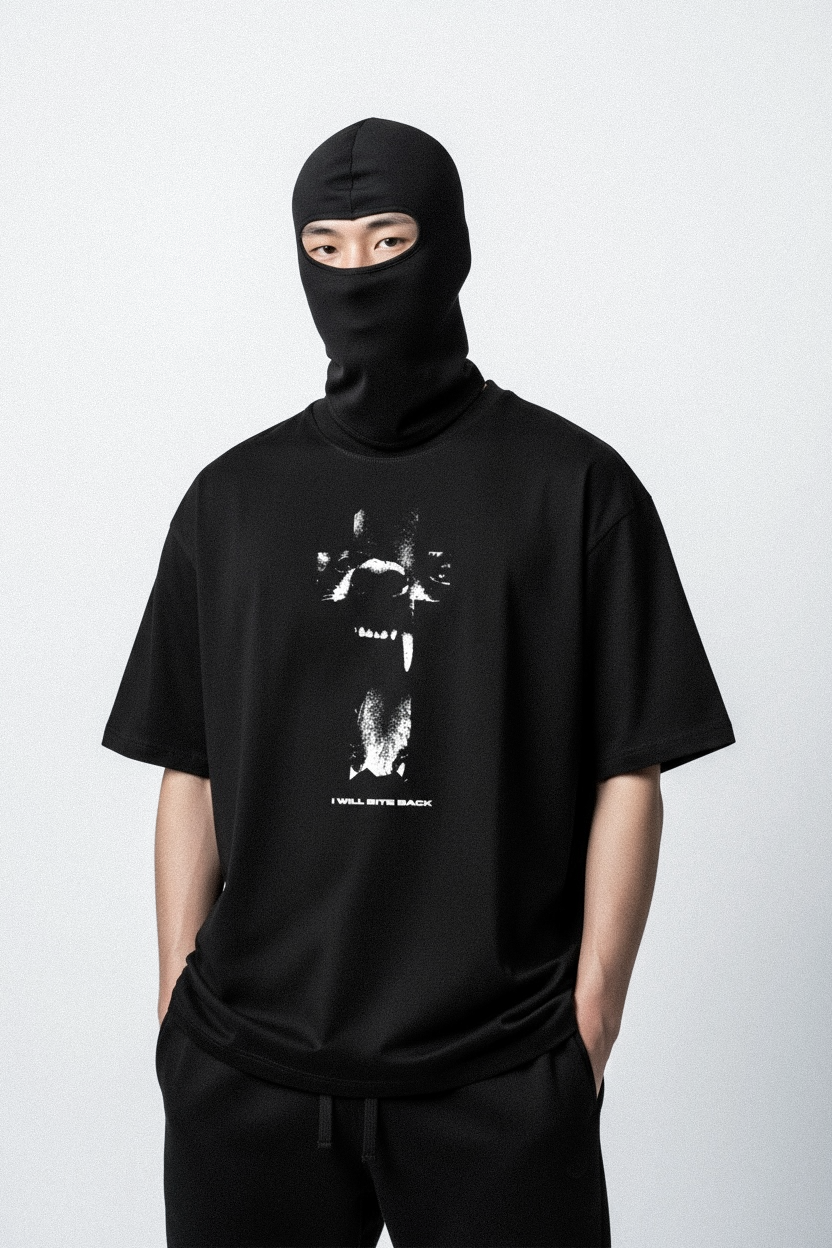 ESSENTIAL HEAVYWEIGHT T-SHIRT BLKWILD